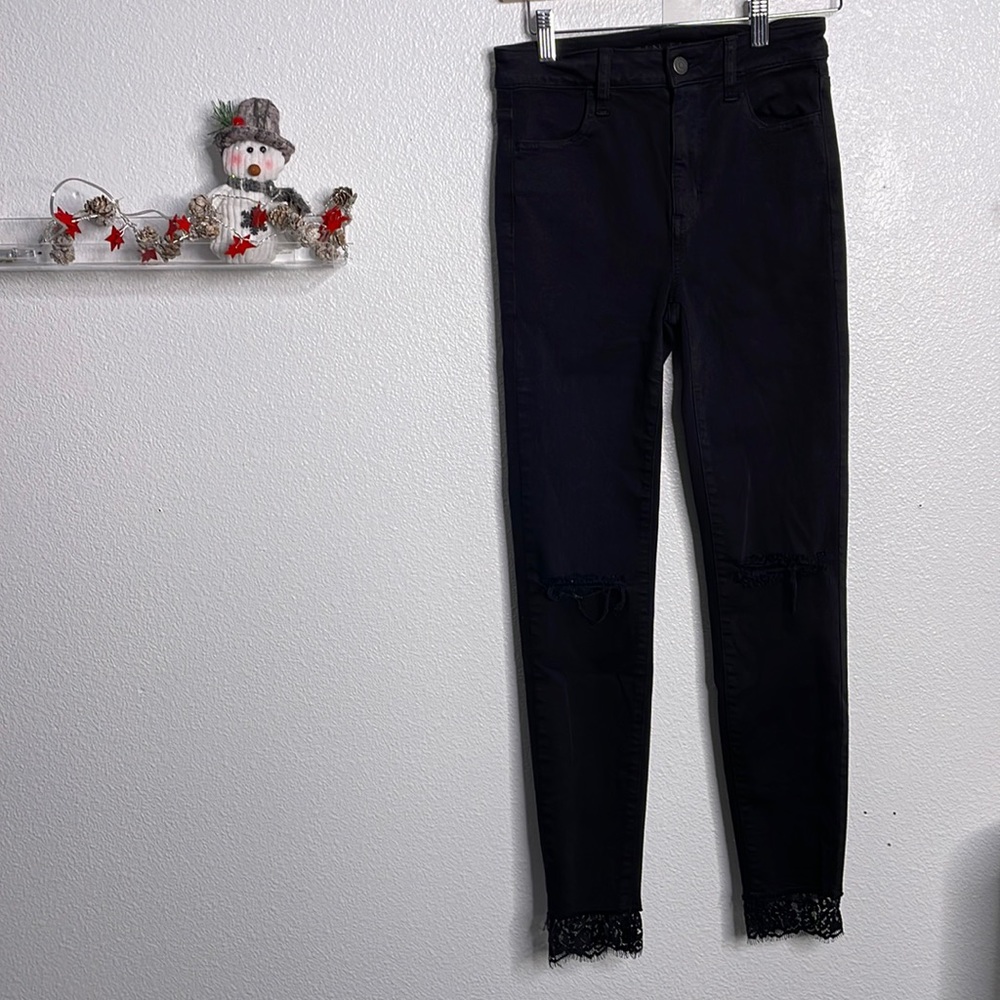 3. American Eagle Super Hi-rise Jeggings 0 - Picture 1 of 2